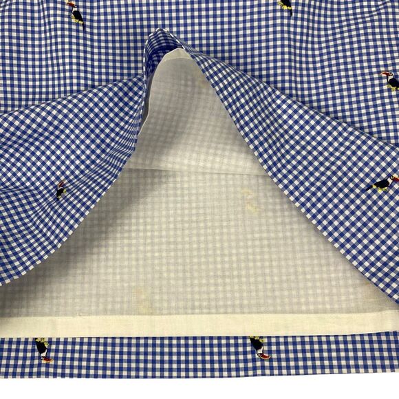 Talbots Women's Blue Gingham Toucan skirt size 4P NEW - Picture 3 of 5